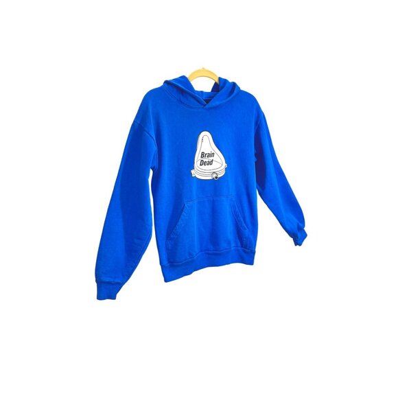 Brain Dead Urinal Hoodie Royal Blue Mens Size Small - Picture 3 of 11